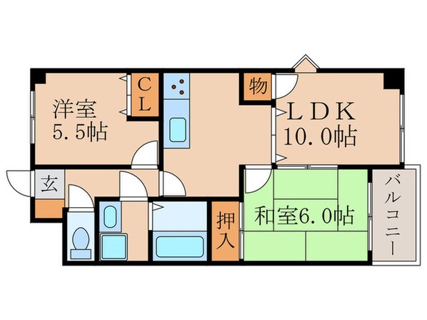 ビラ・クレールの物件間取画像